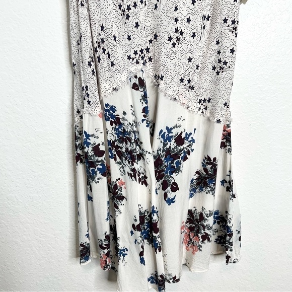 Free People Dress Women XS Slip Floral Stars White Strappy Intimately J - Picture 5 of 11